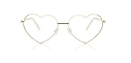  iconic heart frame glasses