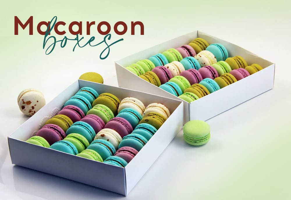 Custom macaron boxes, 