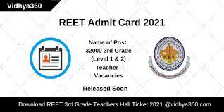 REET Admit Card 2021 Level 1,2 Exam Date and Pattern