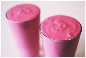 Smoothies (pink drink)