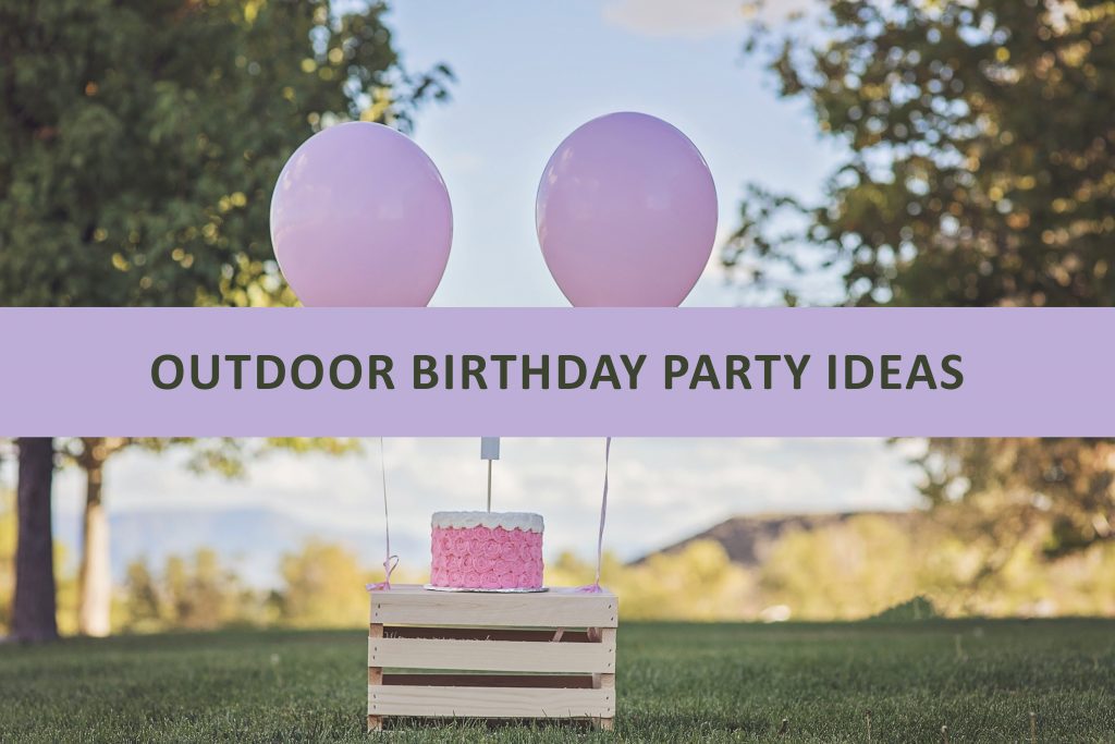 Outdoor birthday party based on a theme