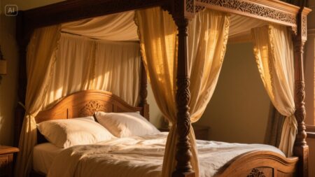 Four-Poster Canopy Bed