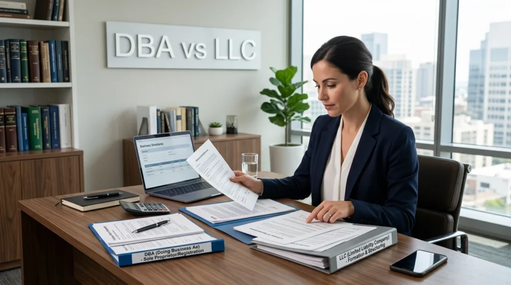 DBA vs LLC: 7 Essential Differences to Know About Costs, Legal Protection, Taxes, Business Names, Registration, and Choosing the Right Option in the U.S.